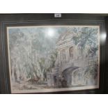 A framed and glazed Francis Russel Flint