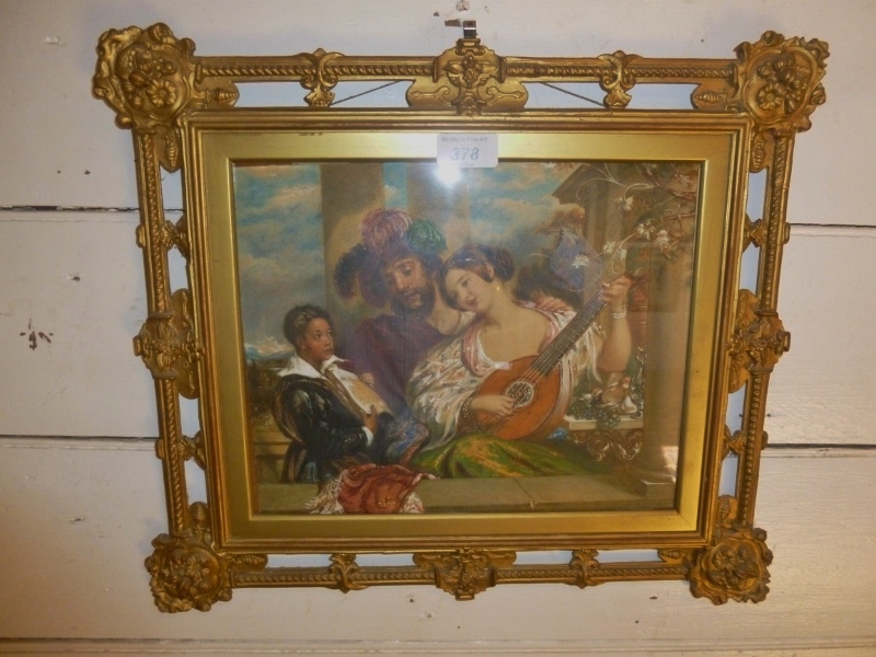 M A Sharpe - A gilt framed and glazed wa