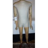 A vintage life size mannequin c.1940's w