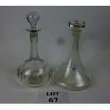 Two decanters and stopper est: £25-£45 (