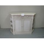 A 20c painted dresser/chiffonier with fa