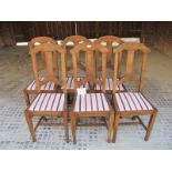 A set of six early 20c mahogany dining c