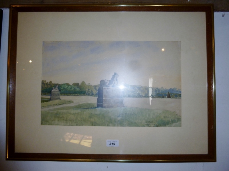 A Benois (Russian) - A framed and glazed