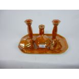 A seven piece Carlton Ware dressing tabl