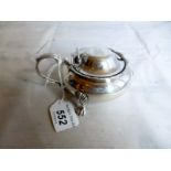 A Victorian circular silver mustard with