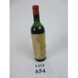 A bottle of Grand Vin De Chateau Latour
