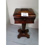 A Regency rosewood teapoy c 1830 est: £1