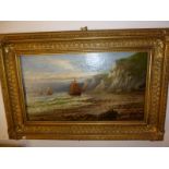 E Hider (1861-1933) - A framed oil on ca