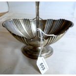 A silver sugar basket on pedestal base S