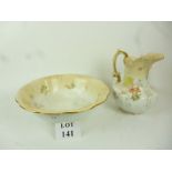 A Doulton Burslem toilet jug and basin e