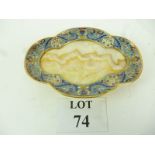 A Continental champleve enamel and gilt