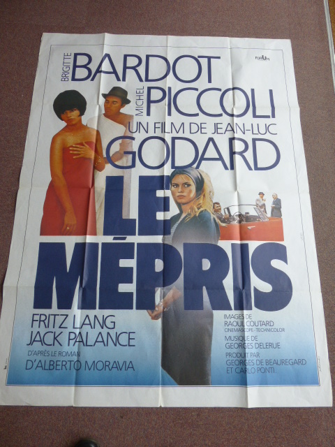 Bridget Bardot film posters including "Les Mepris" French one panel (120x160cm) folded,