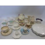 Collection of 19th Century and later assorted tableware and cabinet cups & saucers to include Royal