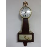 Mahogany Sessions 'Lexington' 8 day Banjo Clock, with Eagle pediment,