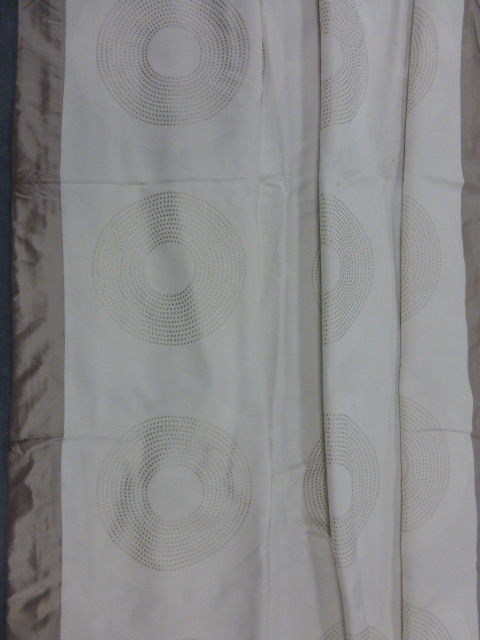 Pair of Sahco Lumeo panelled lined curtains with pinch pleated headings, - Image 2 of 3