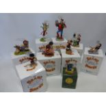 Robert Harrop - Nine Beano & Dandy 'Bubble & Speak' figures - DBS01, BDBS01-07and BDFG10, all boxed.