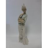 Lladro - Tall lady with Pekinese and Parasol, No.4893.