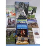 Ten equine related books including Training, Fitness, Homeopathy,