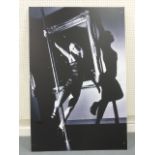 Five large glamour prints on wall hanging metal sheets (with fixings),