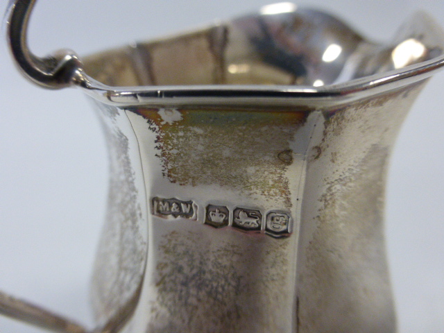 Mappin and Webb silver cream jug hallmarked Sheffield 1924, 7.7cms in height, 95.6g. - Image 2 of 2
