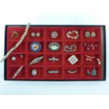 Collection of Italian Micro Mosaic jewellery of various ages, and other pieces including coral,