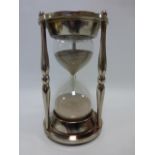 Contemporary large plated egg timer, 22cms in height.