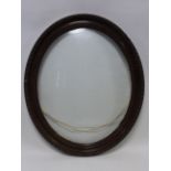 Early 20th Century decorative wooden picture frame with inset domed glass, frame size 59.5 x 49.5cm.