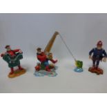 Robert Harrop - Three Dandy Desperate Dan figures - 'Fireman Dan' BDS11LE Colour Alternative