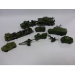 DINKY - Thornycroft Mighty Antar Tank Transporter 660, Centurion Tank 651,