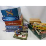Collection of board games, cards and dominoes etc.