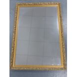 Large giltwood framed hall mirror 101 x 70.5cm.