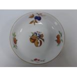 Large Royal Worcester Evesham pattern open bowl, 32.5cms in diameter.