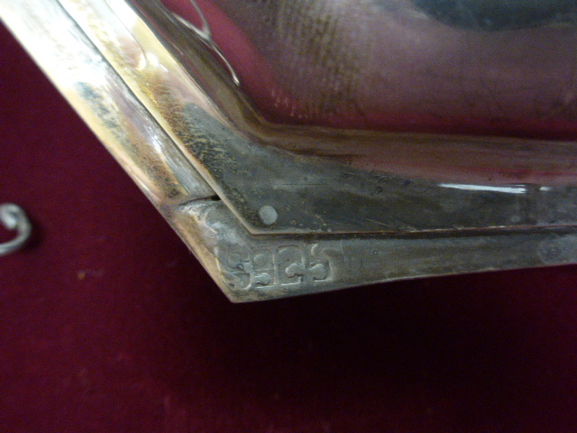 Framed silver model of a Dhow. The Dhow stamped 925 measuring approximately 15cms in height, - Image 3 of 3