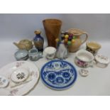 Selection of assorted ceramics etc, inc Delft 22.