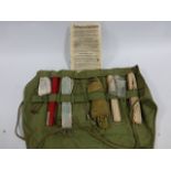 WWII American Emergency fishing kit by Macgregor Division, Sports Products Inc, Dayton Ohio,