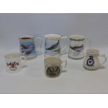 Three ceramic tankards - two Battle of Britain 50th Anniversary inc Royal Doulton Ltd edition with