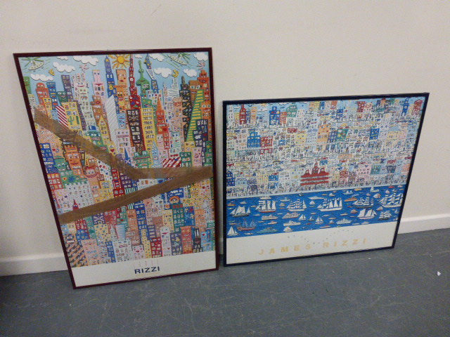 After James Rizzi (American 1950-2011) - two large poster prints,