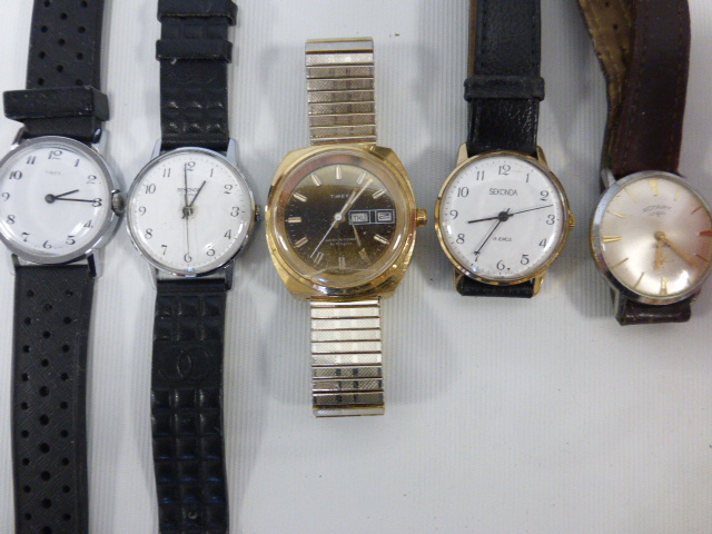 Nine Gent's wristwatches including Pulsar, Sekonda, Ben Sherman and Rotary, three boxed. - Image 2 of 3