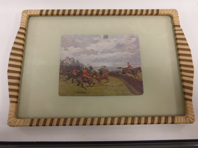 Set of framed & glazed replica Ogden's cigarette cards "Jockeys 1930", African oil on canvas, - Image 5 of 5