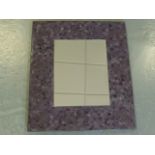 Contemporary mosaic wall mirror 70 x 60cm (purchased from John Lewis).