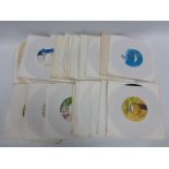 VINYL, A Collection of approx fifty Reggae singles(45s) including Leroy Smart, Cutty Ranks,