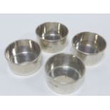 Set of four silver cream tea jam serving dishes, hallmarked London 1911,