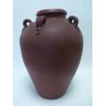 Large multi handled baluster urn, 45cms in height.