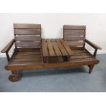 Branson of Essex hardwood garden Jack & Jill seat.