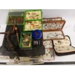 Fishing - Collection of seven boxes of assorted fly fishing lures including Richard Wheatley,