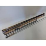 Fishing - Collection of four rods including Bernard Sealey "Tudor Queen" 12`/3pc,