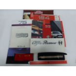 Collection of Alfa Romeo & Maserati showroom brochures and ephemera,