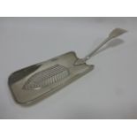 George III silver fish slice, hallmarked London 1805 by maker Thomas Jenkinson, 29.