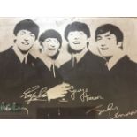 The Beatles' picture mirror depicting th