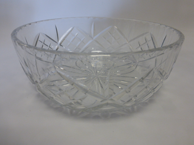 Webb crystal raised flower vase centre p - Bild 2 aus 4